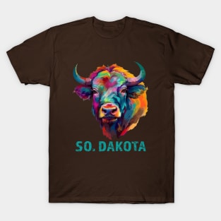 South Dakota American Bison Lover Buffalo Souvenir T-Shirt